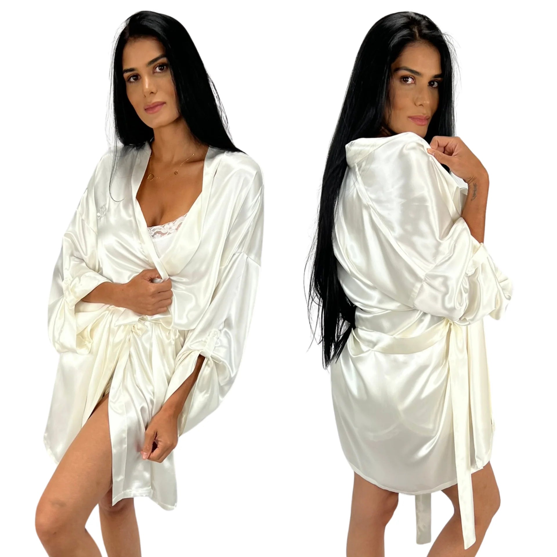 100% Washable Mulberry Silk Robe