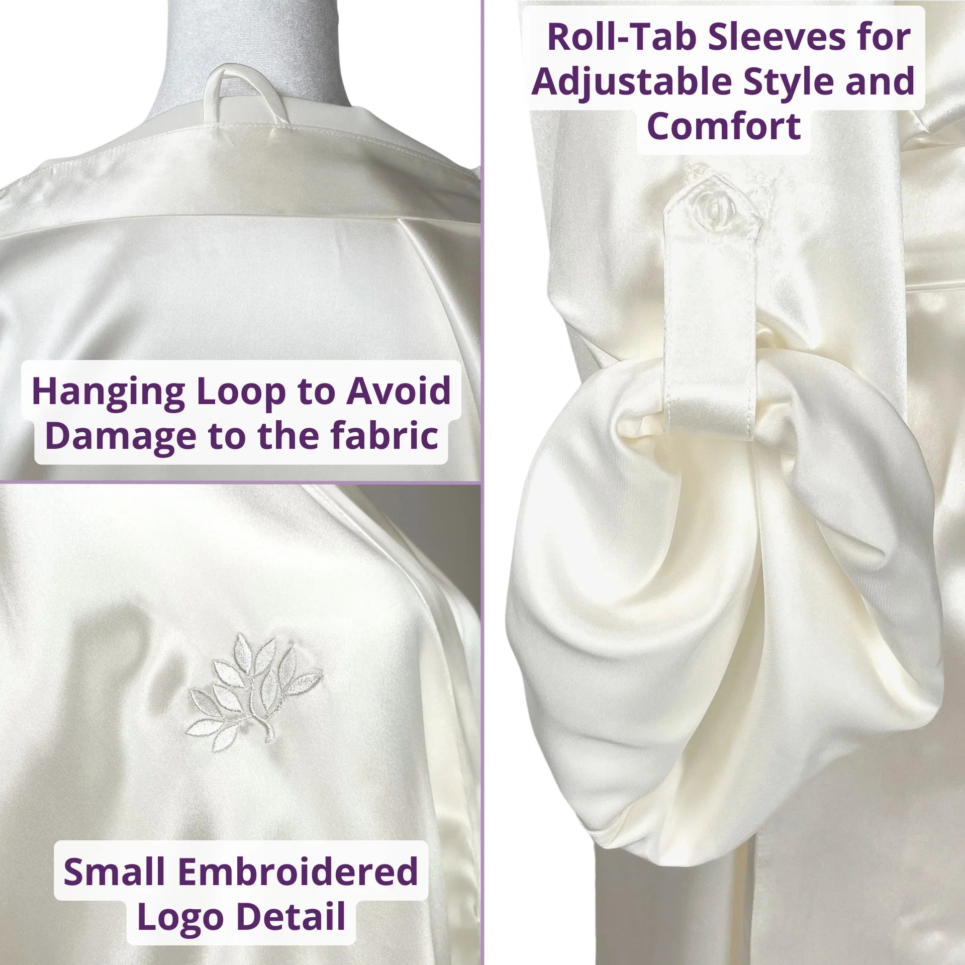 100% Washable Mulberry Silk Robe