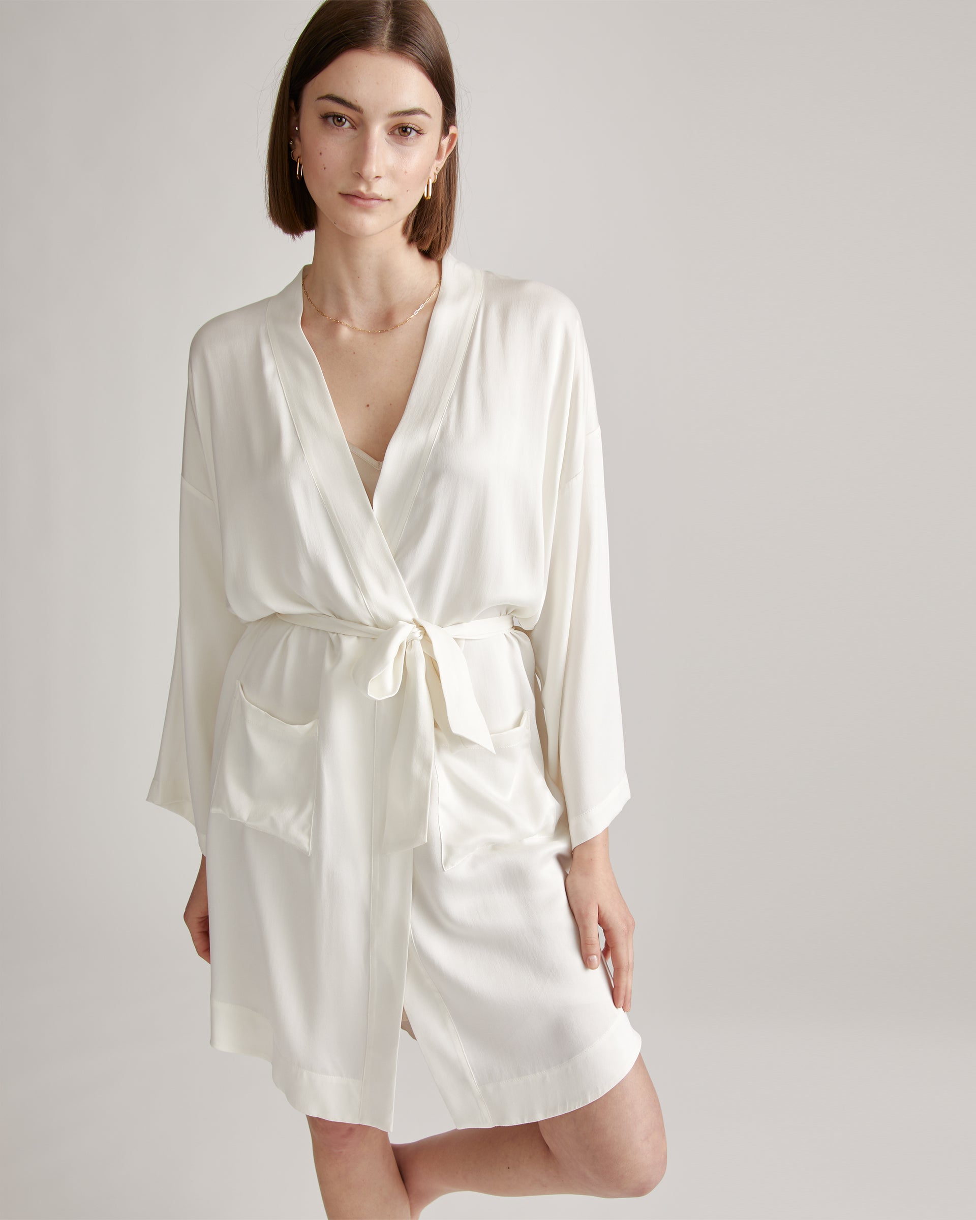100% Washable Silk Robe