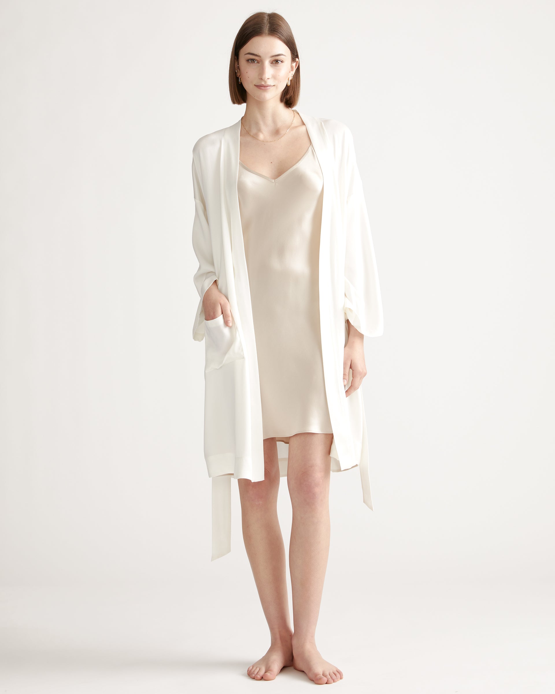 100% Washable Silk Robe