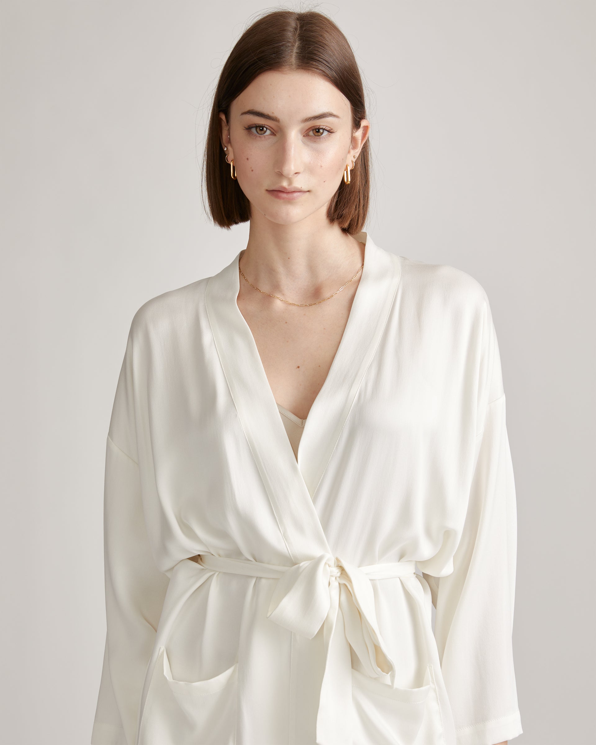 100% Washable Silk Robe