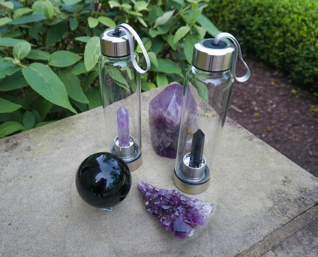 Crystal Water Bottle - Amethyst