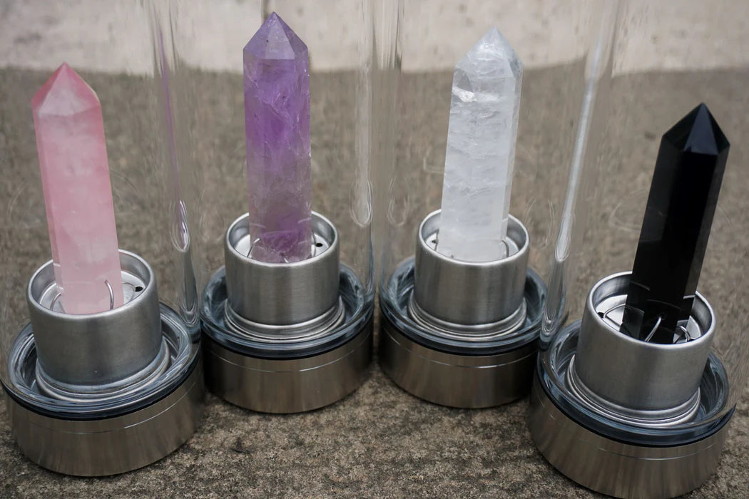 Crystal Water Bottle - Amethyst