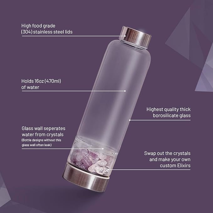 Crystal Water Bottle Elixir Sets