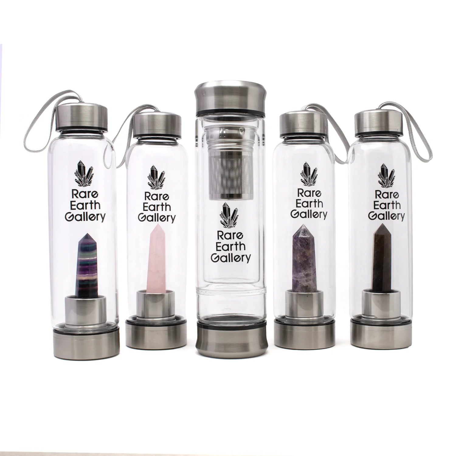 Crystal Water Bottle With Neoprene Sleeve