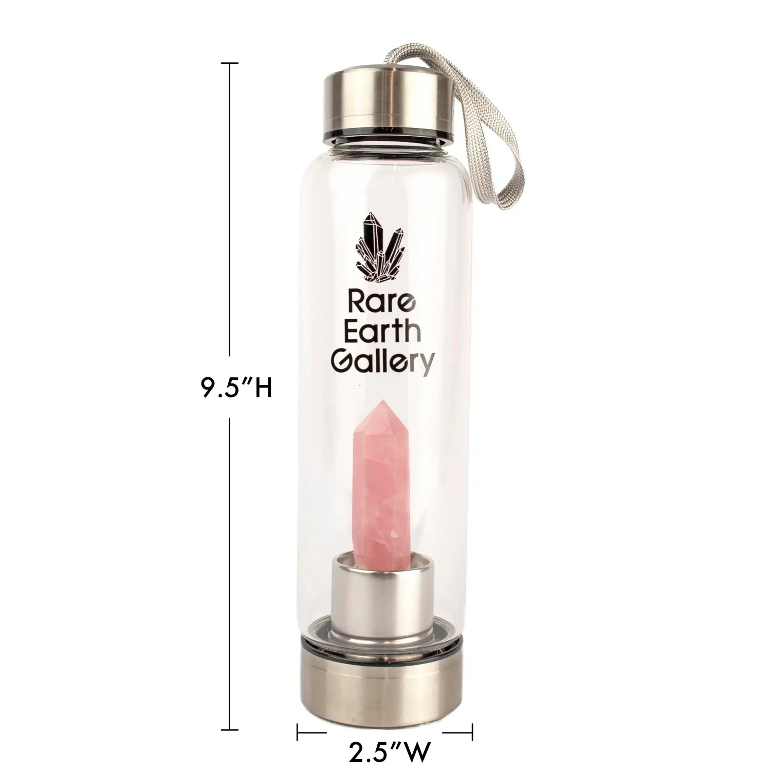 Crystal Water Bottle With Neoprene Sleeve
