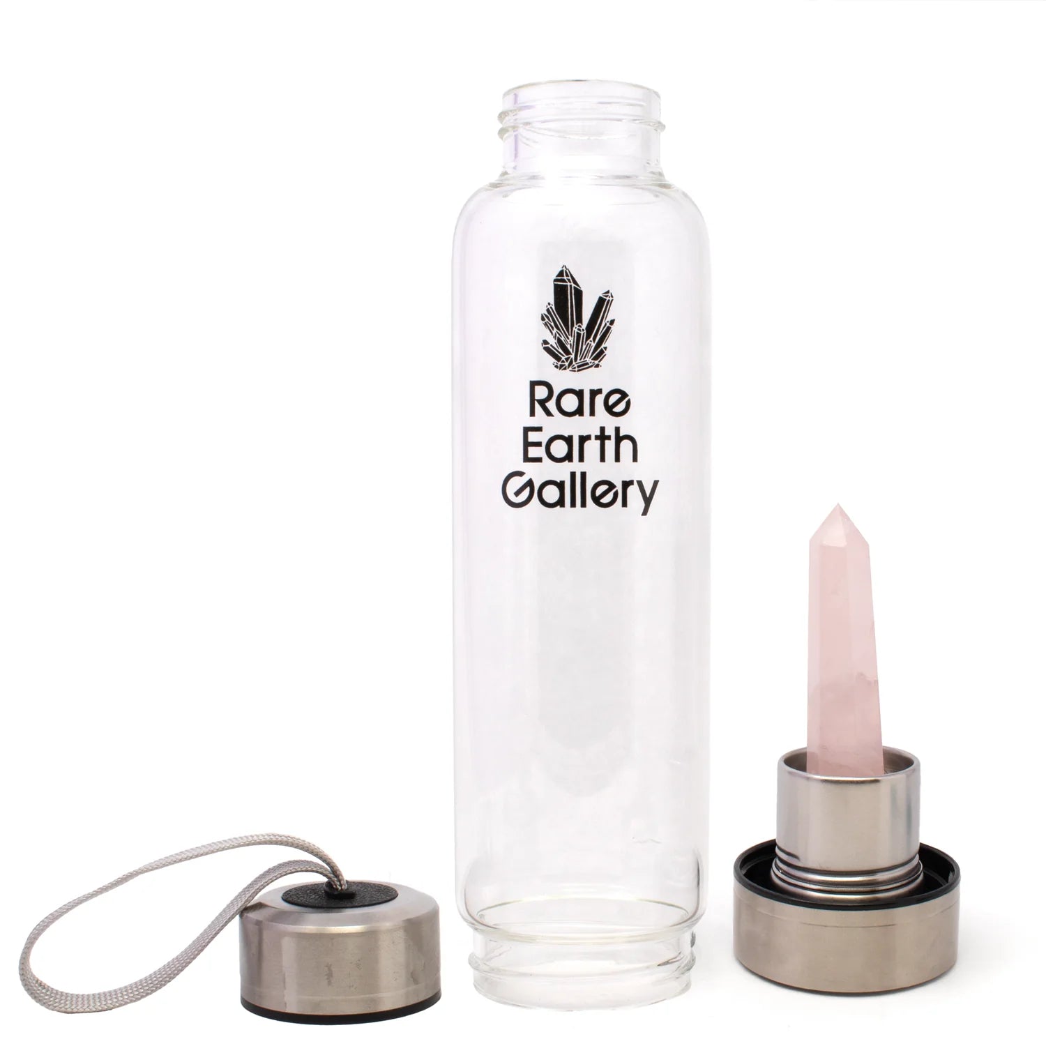 Crystal Water Bottle With Neoprene Sleeve