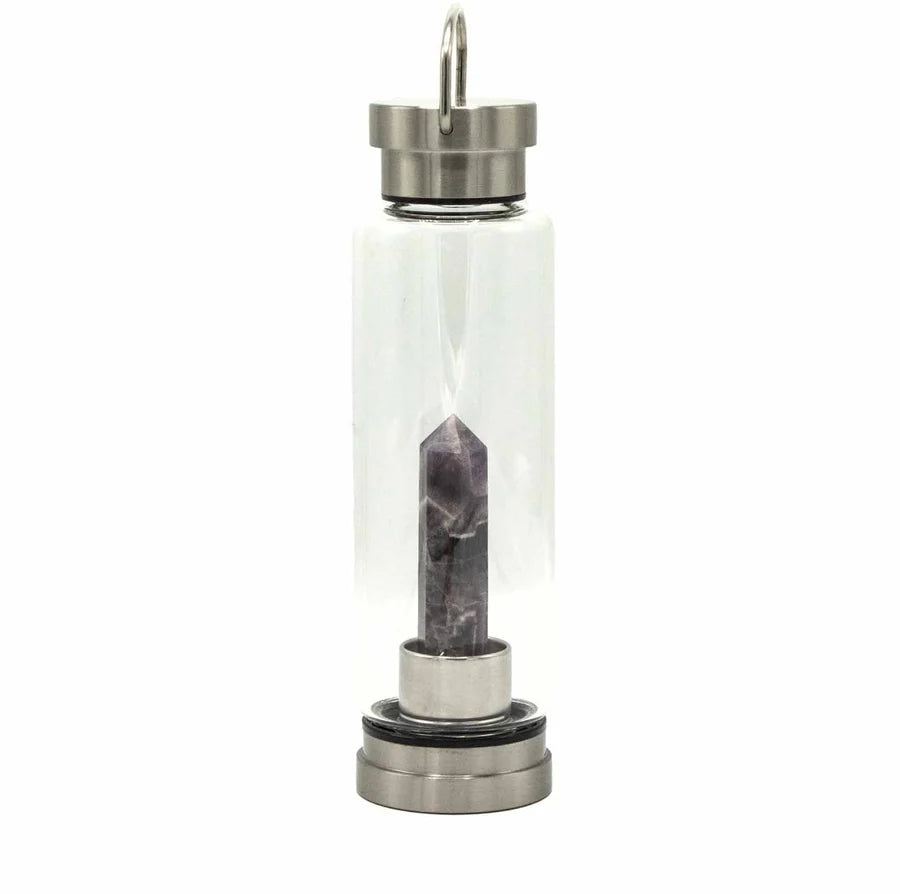 Amethyst Gem Crystal Water Bottle