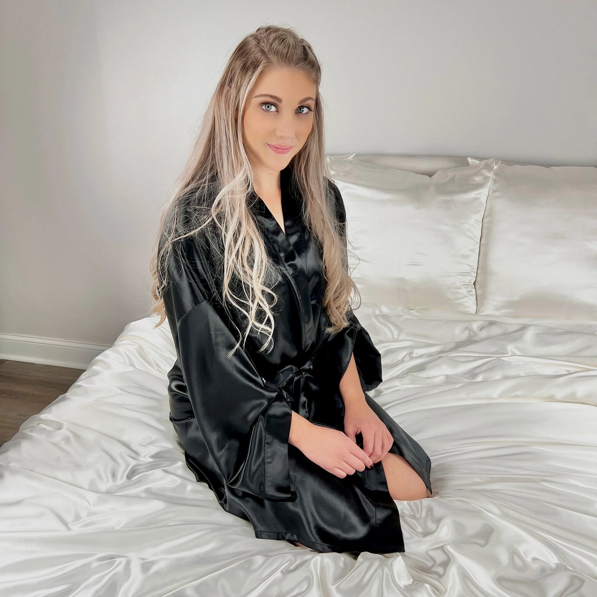 100% Pure Silk Robe